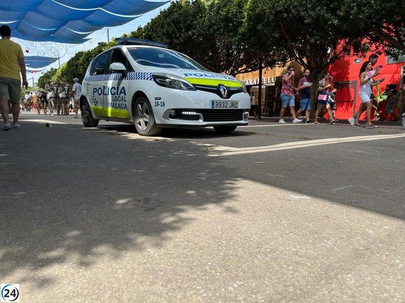 Joven arrestado por agredir con un cuchillo a un portero en la Feria de Málaga.