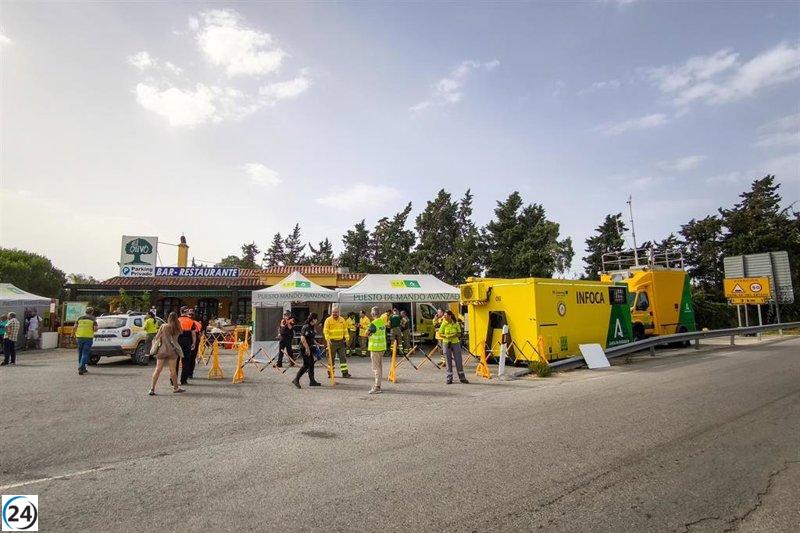 Infoca moviliza 122 miembros y 13 unidades para combatir incendios en regiones como Extremadura, Galicia, Castilla-La Mancha y León.