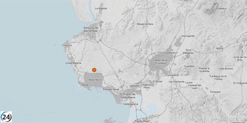 Terremoto de 3,4 grados sacude Rota (Cádiz) sin causar daños ni heridos.