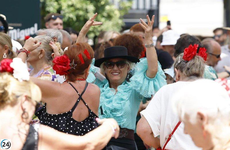 Aumento del 2,6% en los desplazamientos durante la Feria de Málaga, superando el millón y medio.
