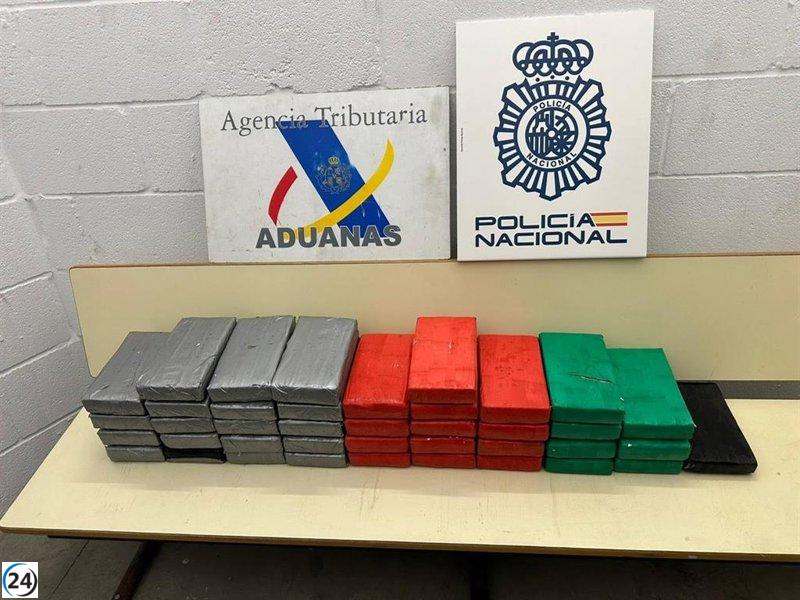 Descubren 44 kilos de cocaína escondidos en un contenedor de carne en Algeciras.