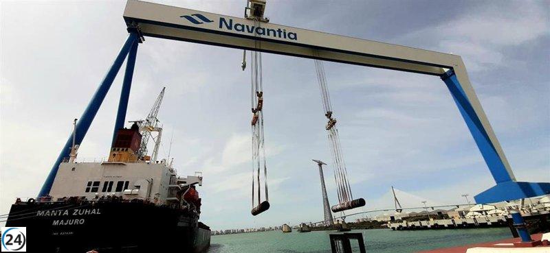 Navantia Puerto Real festeja el reinicio de su labor clave con la adjudicación de dos nuevos BAM.