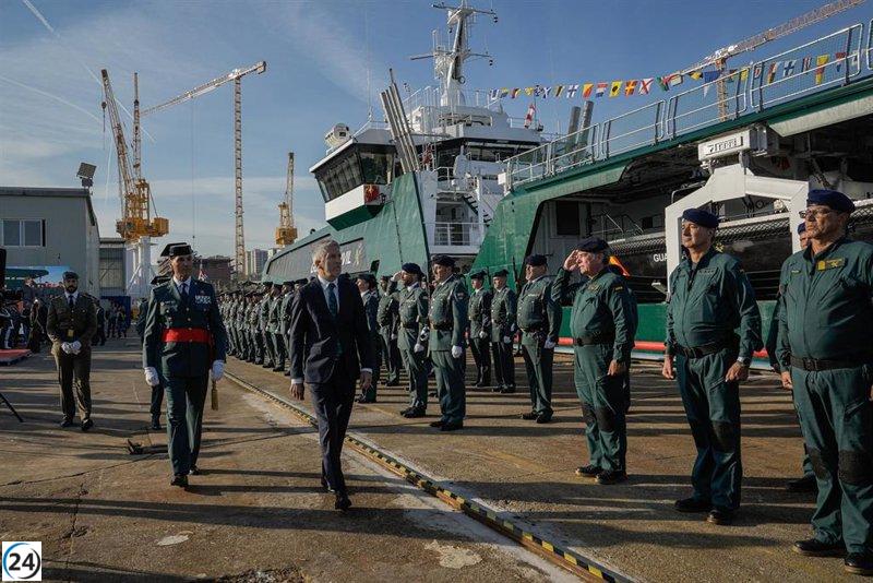 La Guardia Civil intensifica la supervisión del Estrecho con el buque 'Duque de Ahumada' y avances en el SIVE.