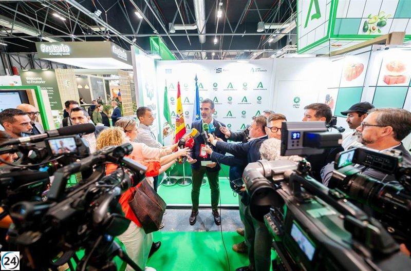 Andalucía destina 22 millones a apoyar la agroindustria hortofrutícola.