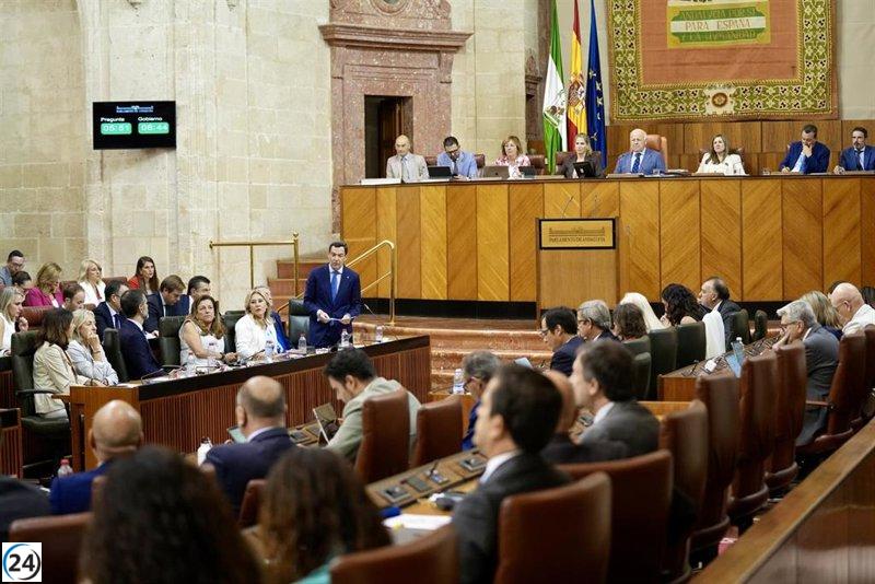 El Parlamento andaluz debate hoy las leyes de Vivienda y Espacios Productivos.