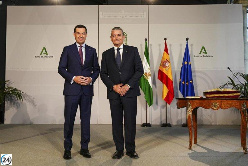 Moreno exhorta a Sanz a fomentar el diálogo y liderar como un cambio en la Consejería de Sanidad de Andalucía.
