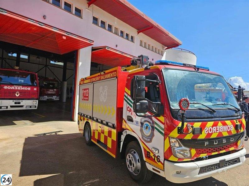 Desalojo de 15 personas tras incendio en un edificio de Almonte, Huelva.