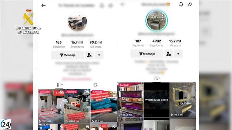 Red de estafas en redes sociales revela daños por casi 80.000 euros en Talavera y Huelva.