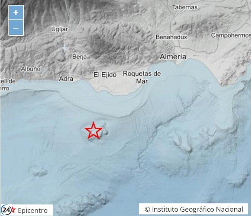 Almería experimenta cinco réplicas tras un temblor de 4,2 en Alborán Norte.
