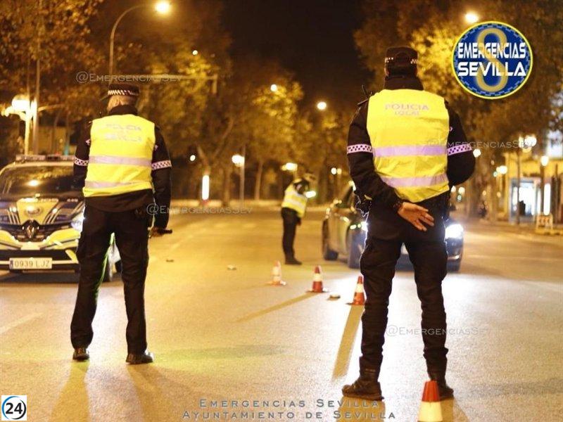 Tres arrestados en Sevilla por escapar en un coche robado; el conductor dio positivo en drogas.