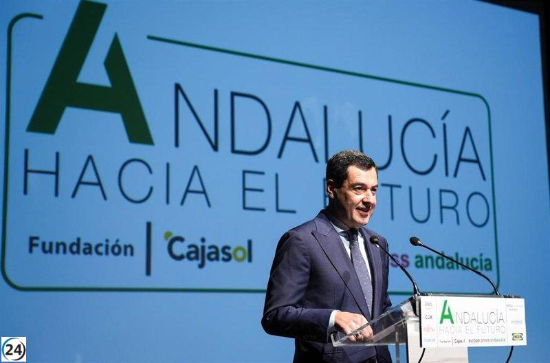 Moreno resalta que Andalucía está lista para competir y liderar en España.