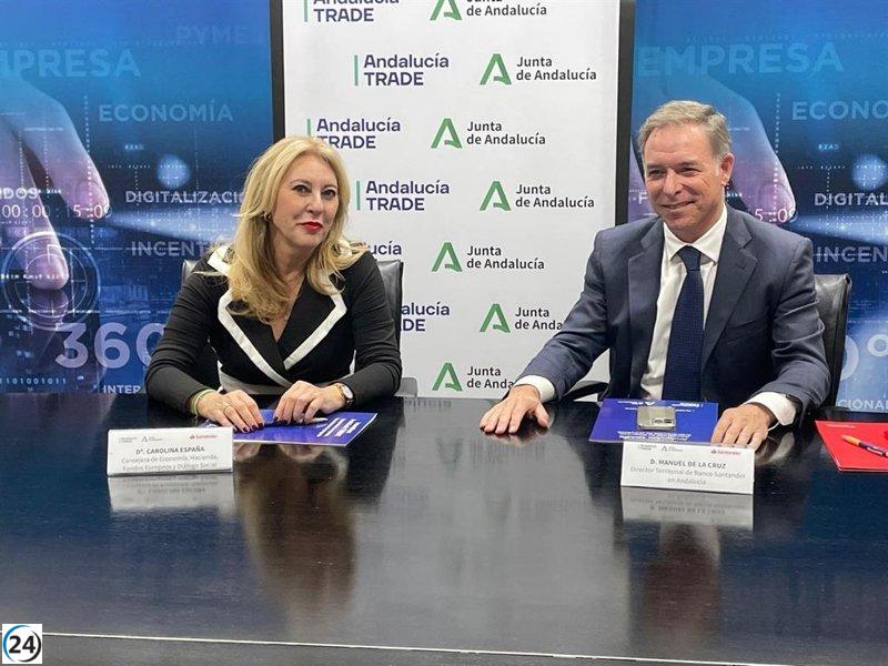 Junta de Andalucía y Banco Santander se unen para fomentar la inversión extranjera en la región.
