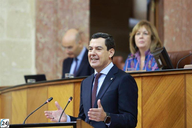 Moreno sostiene que la economía de Andalucía progresa, aunque con moderación.