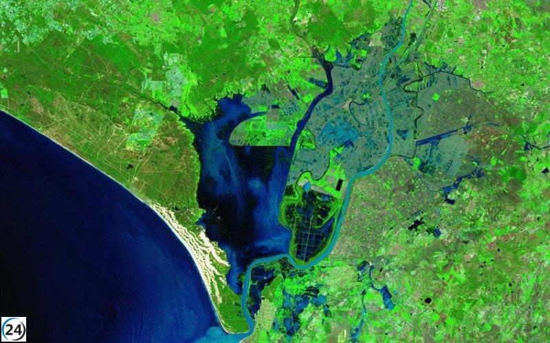 El Rocío marca un récord de lluvias con 582 litros, inundando casi por completo la marisma de Doñana.