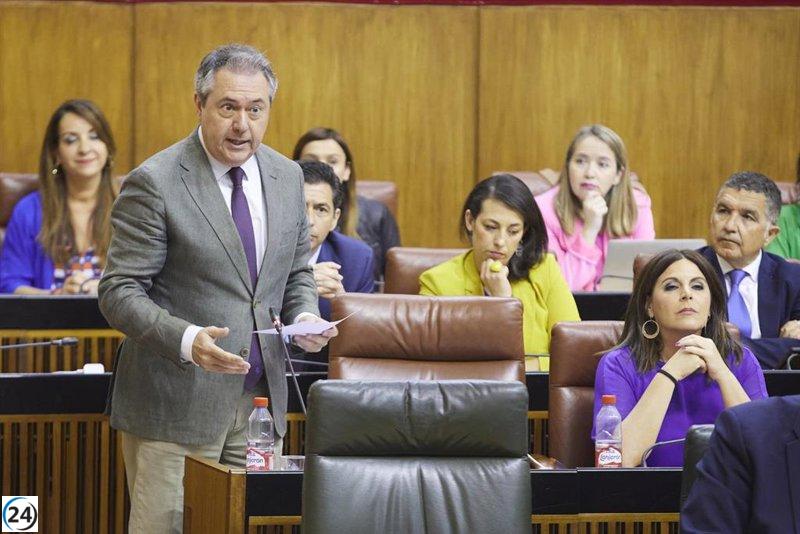 Espadas solicita a Moreno la suspensión de la ley de regadíos tras respaldar una comisión bilateral con el Gobierno para tratar el tema de Doñana.