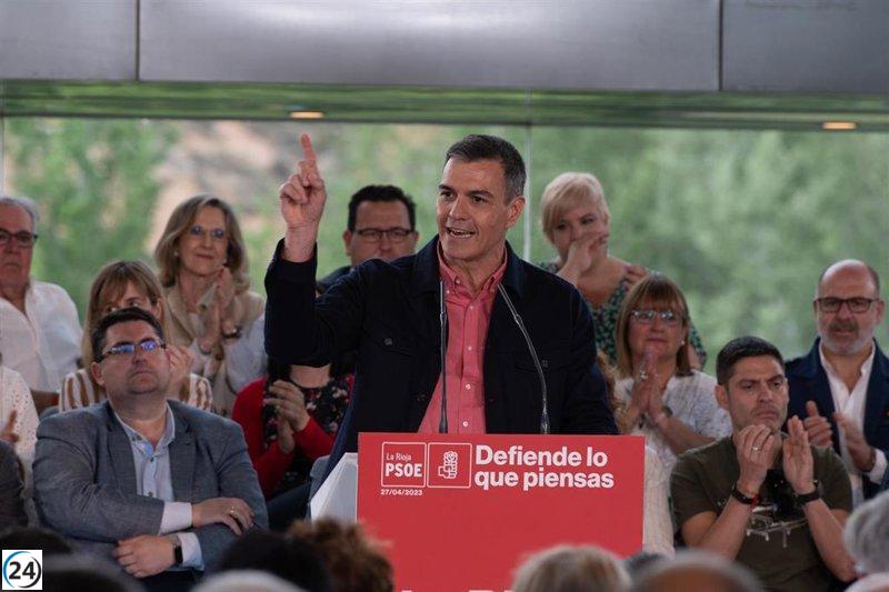 Sánchez destaca su gestión mientras el PP