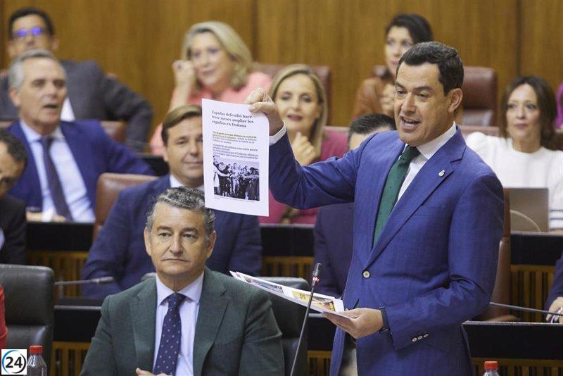 Moreno denuncia la amenaza de Sánchez a Doñana y recrimina a Espadas por abandonar el PSOE-A.