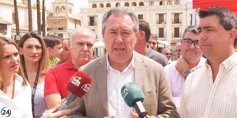 Espadas (PSOE-A) resalta los proyectos socialistas para combatir el cambio climático y la sequía.