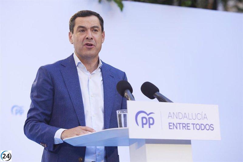 Moreno llama a los votantes del PP-A de 2022 a apoyarlos nuevamente en las elecciones del 28M.