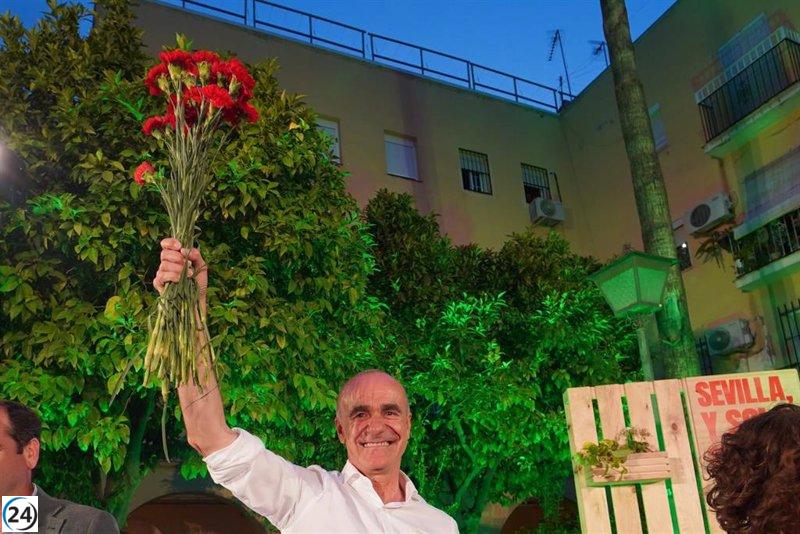 Muñoz defiende trabajo y campaña del PSOE en Sevilla y llama a votar el 28M.