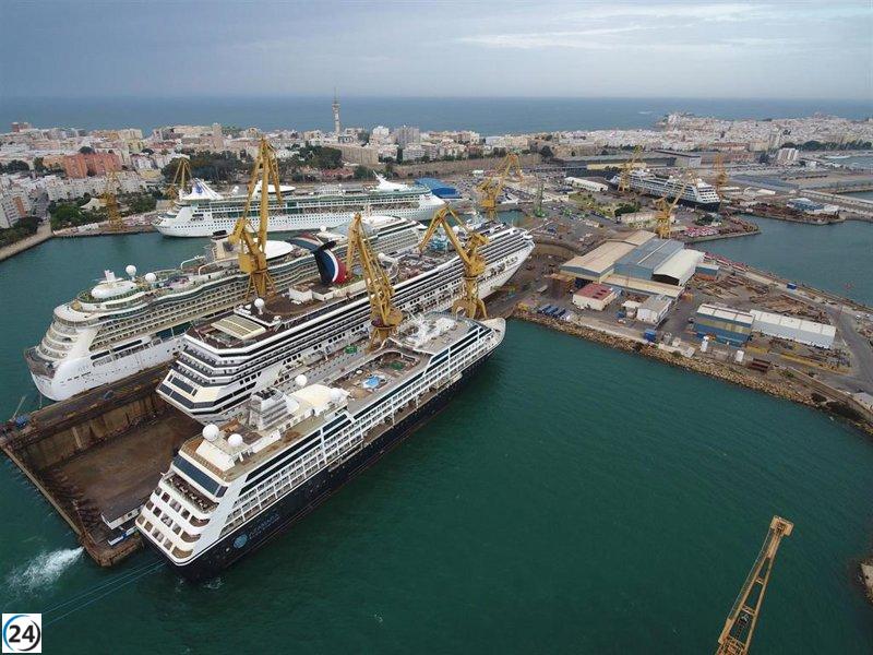 Paros diarios en astillero de Cádiz por readmisión de trabajadores subcontratados despedidos.