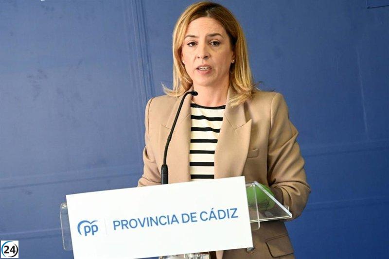 Almudena Martínez, secretaria provincial del PP, elegida presidenta de la Diputación de Cádiz.
