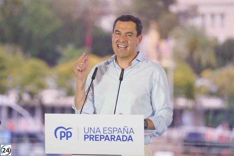 Moreno y Espadas inician campaña en Cádiz; Abascal en El Ejido y Sumar en Málaga.