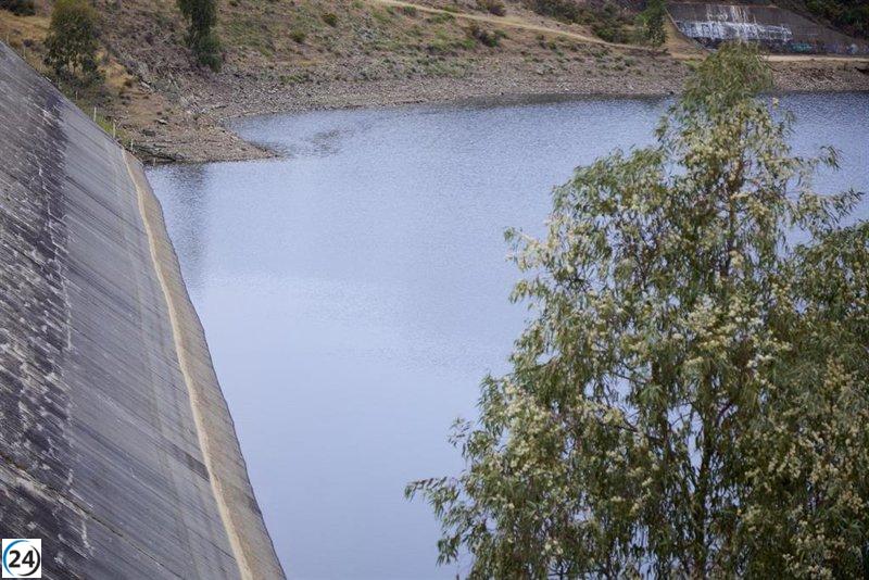 La capacidad de los embalses andaluces disminuye al 24,3% en la última semana.