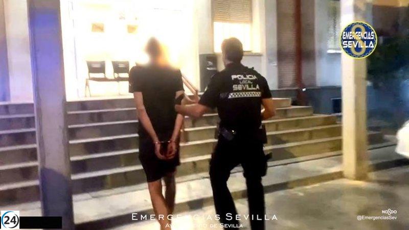 Conductora drogada que portaba cocaína y hachís embiste a varios policías en Sevilla, dejándolos heridos.