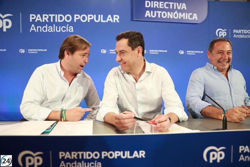 Moreno ofrece respaldo del PP andaluz a Feijóo para investidura y formar un Gobierno confiable y estable
