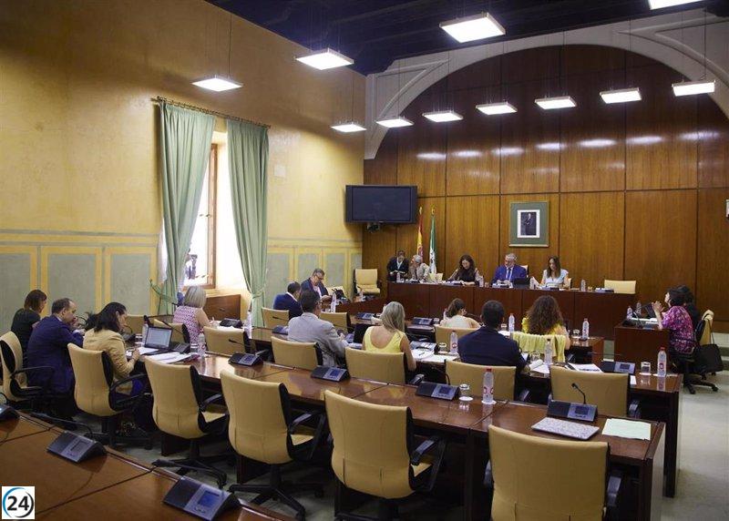 Comparecencias de consejeros y director de RTVA en comisión del Parlamento andaluz.