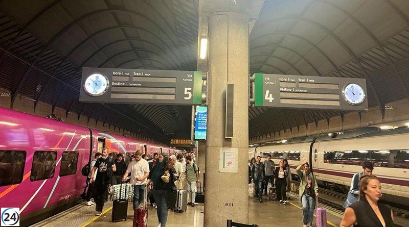 Renfe lanza venta anticipada de billetes de AVE y Avlo para viajes entre Madrid y Andalucía hasta dentro de un año.