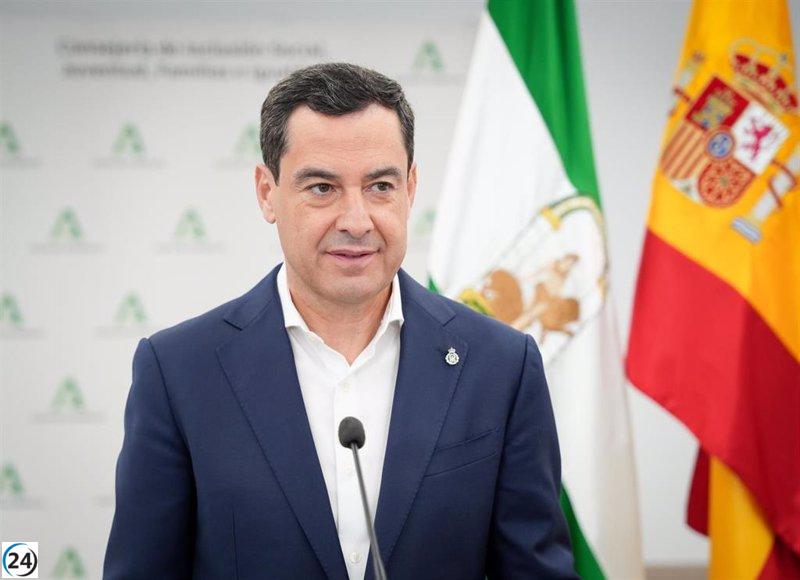 Moreno acusa a Sánchez de utilizar fondos adeudados a Andalucía para asegurar su permanencia en el cargo