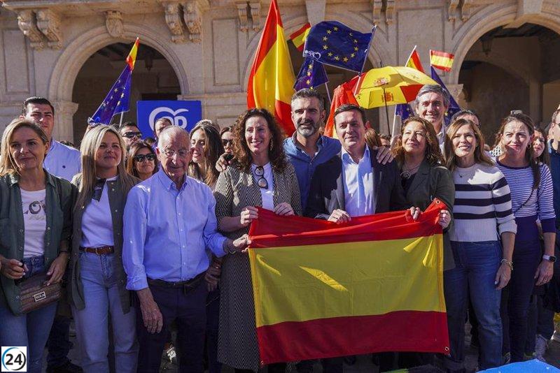 Éxito rotundo de las multitudinarias protestas andaluzas contra la amnistía, según la Junta.