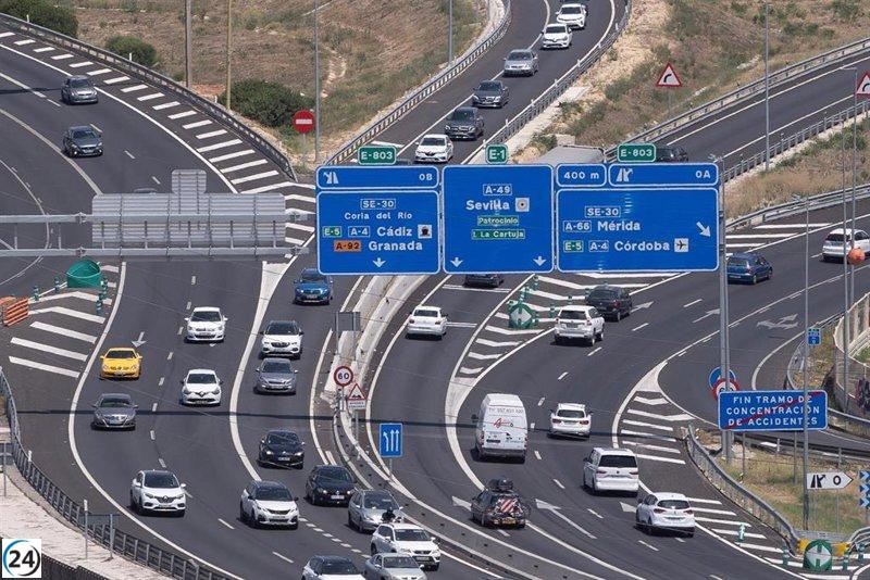 Andalucía anticipa que más de 1,6 millones de personas se desplazarán durante el puente en una operación de tráfico especial.